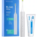 Белая зубная щетка Revyline RL040 + зубная паста Smart