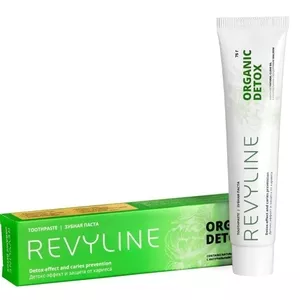 Зубная паста Organic Detox от бренда Revyline,  тюбик 75 мл