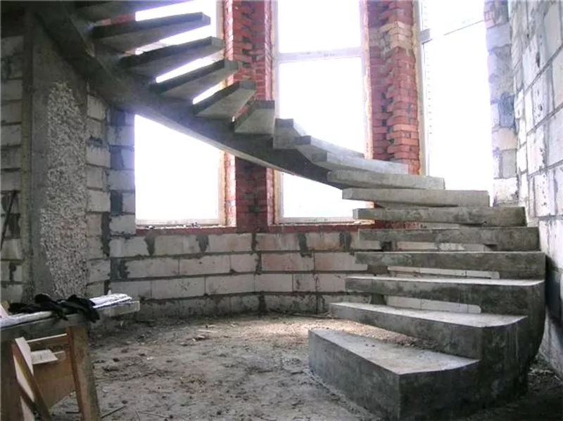 Монолитные бетонные лестницы 3