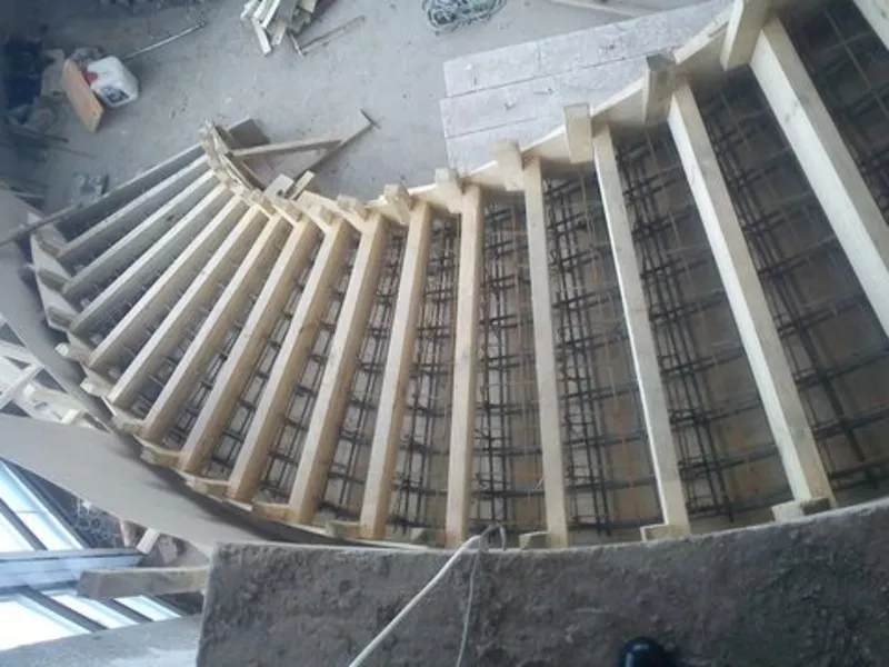 Монолитные бетонные лестницы 7