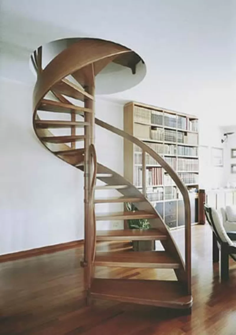 Изготовление лестниц из натурального массива дерева 5