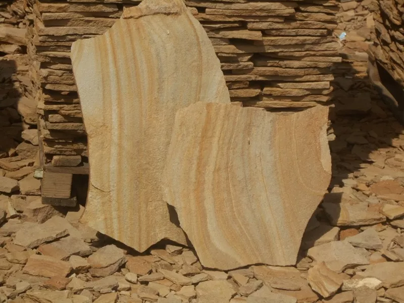 камень песчаник природный тигровый с разводом  4